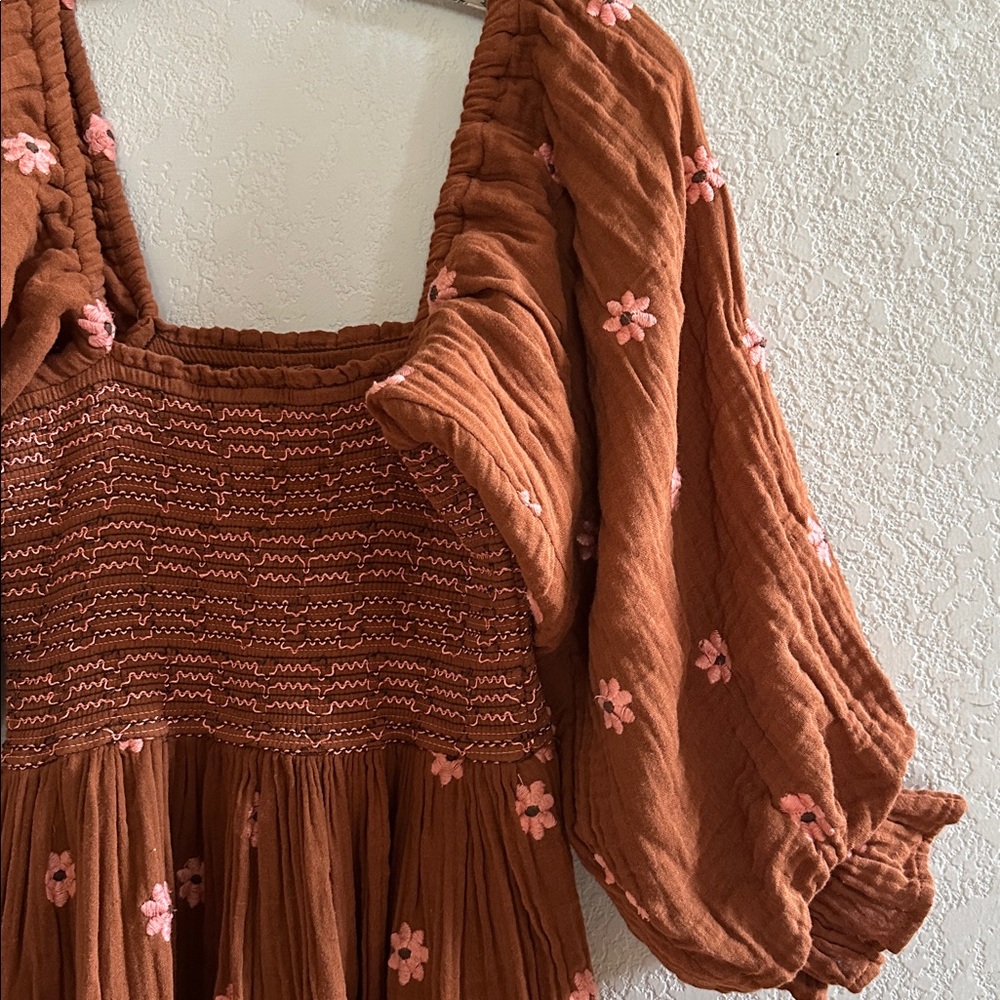 RARE Free People | Dahlia Embroidered Maxi Dress | XS - Picture 10 of 16